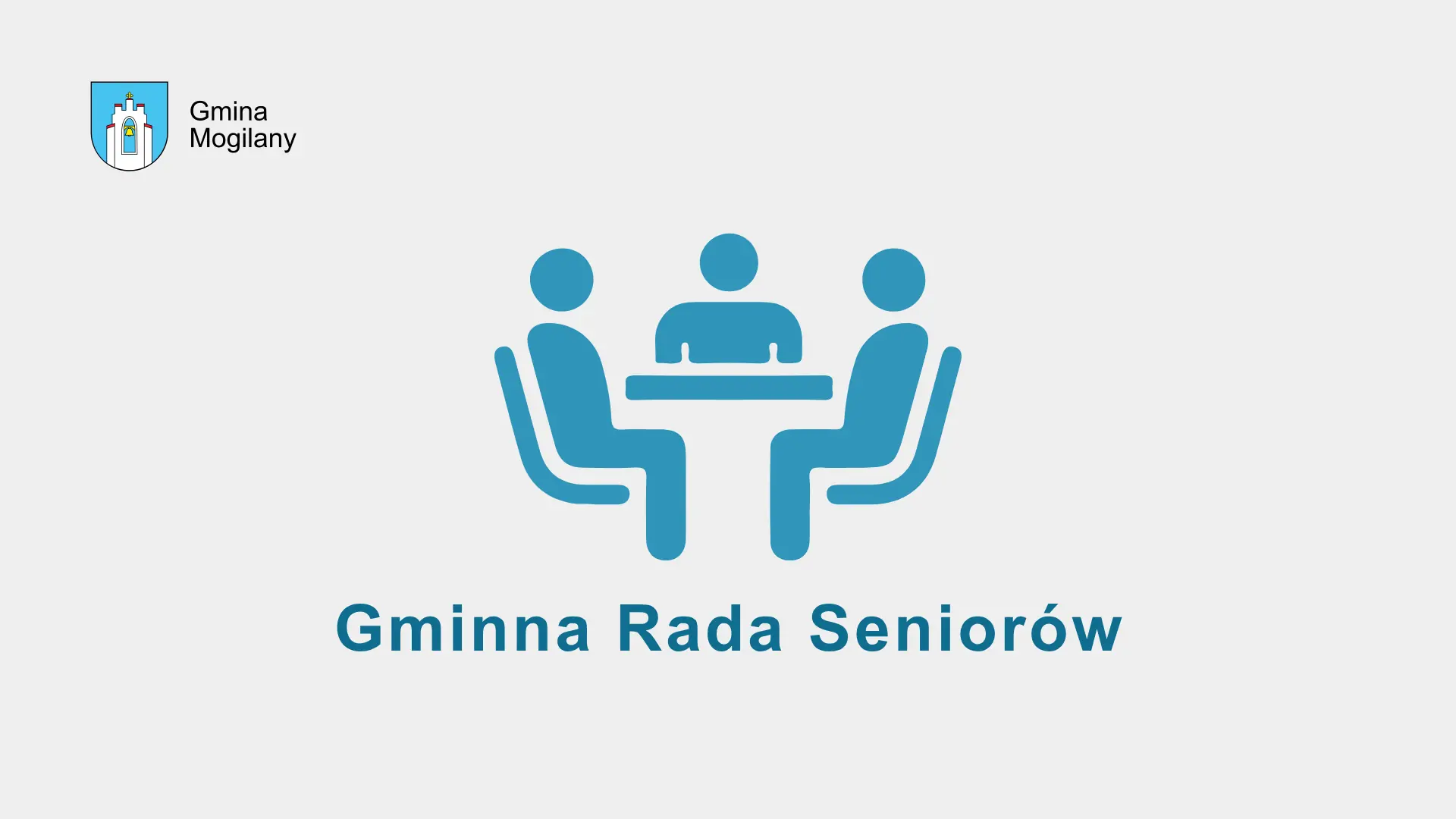 grafika z napisem: Sesja Gminnej Rady Seniorów